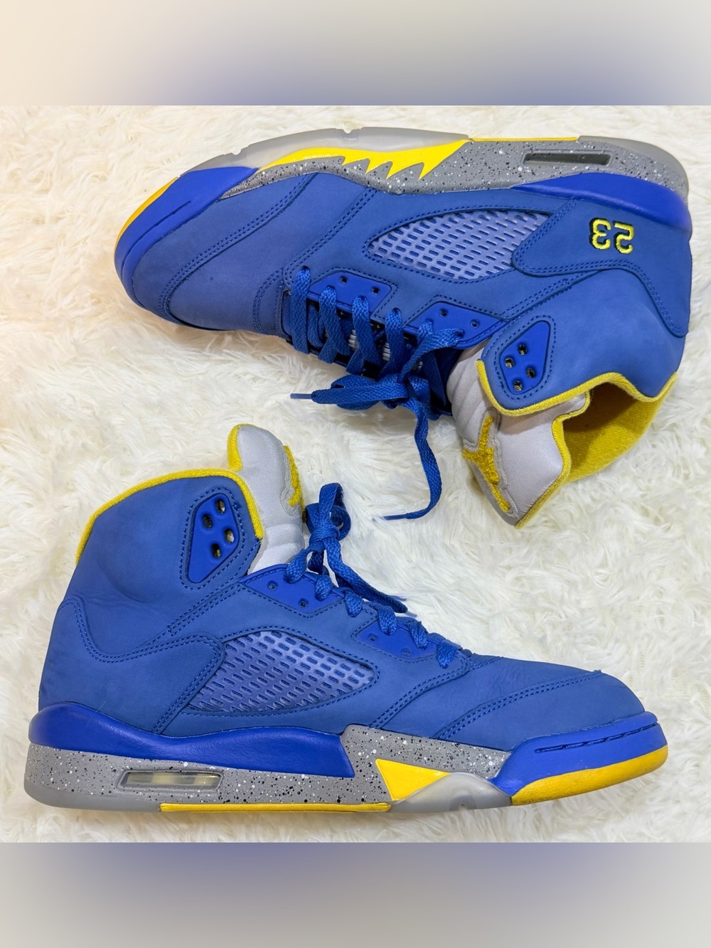 Men’s Air Jordan 5 Retro JSP Laney Varsity Royal - Size 9.5 - CD2720-400 - Picture 3 of 10